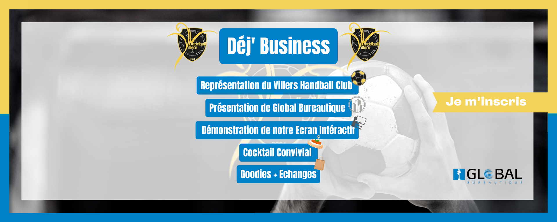 SAVE THE DATE | Déj' Business avec le Villers Handball Club