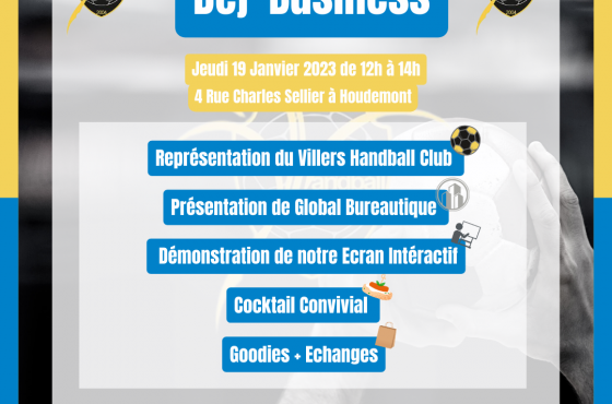 SAVE THE DATE | Déj' Business Villers Handball Club